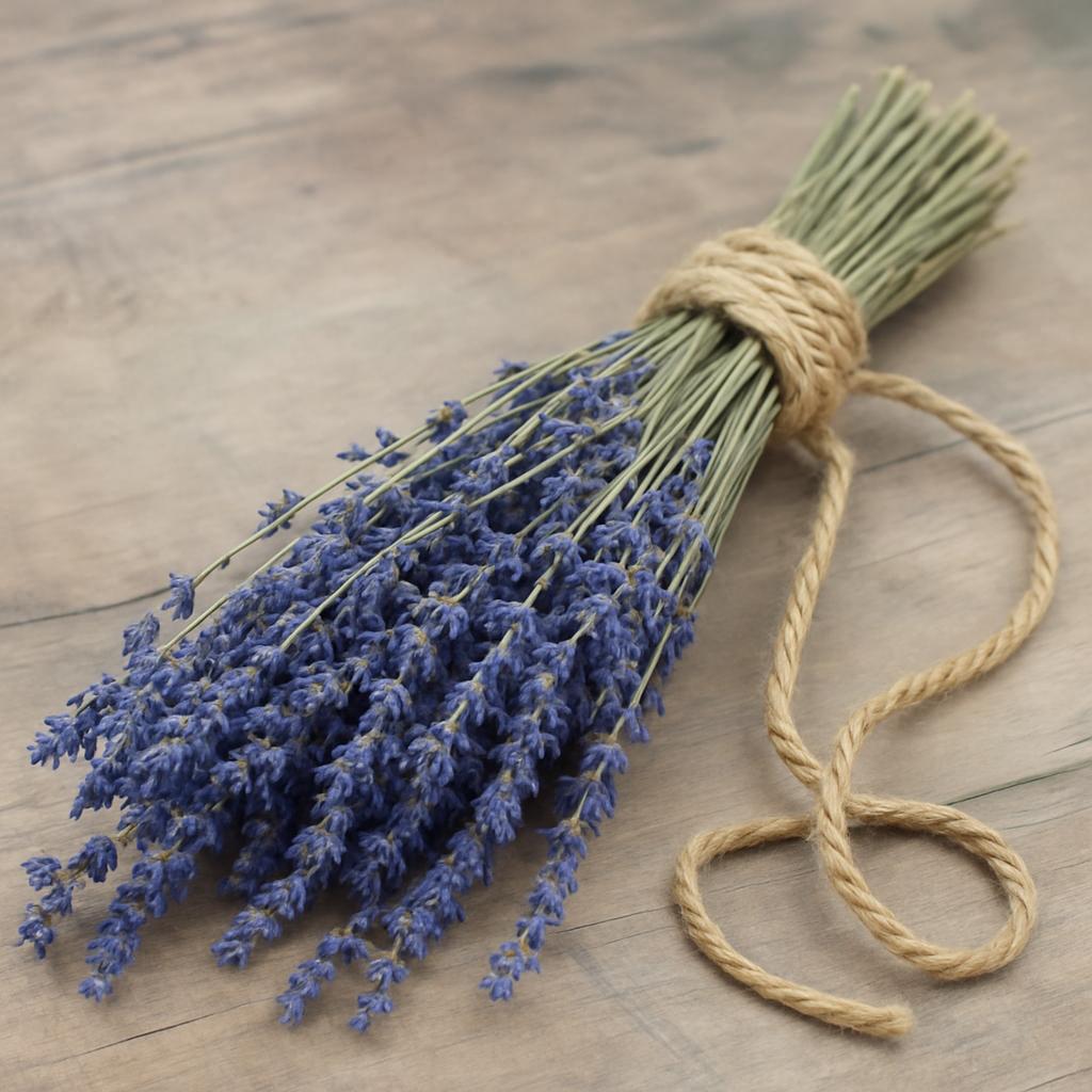 Rustik Lavanta Gösterisi - Çuval bezi sarma içinde geleneksel düzenleme